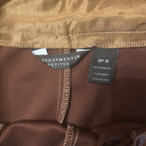 Faux Suede Like Pant Petite - Picture 6 of 6